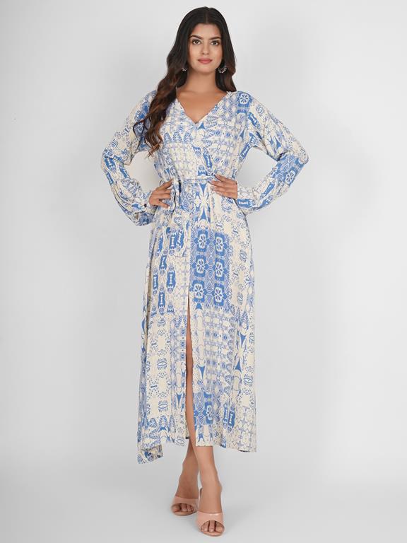 BEACHWEAR DRESS MAXI LS